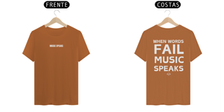 Nome do produto Camiseta Music Speaks