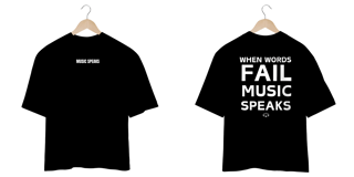 Nome do produto Music Speaks Oversized