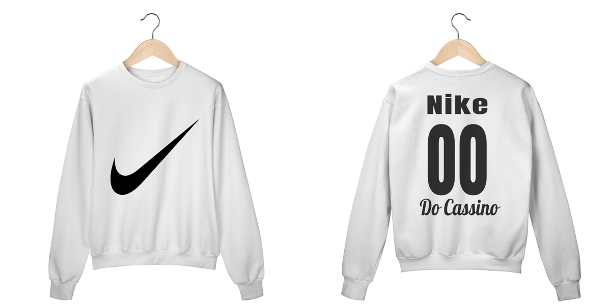 Nome do produto: Moletom Nike Branco 00 Do Cassino Fechado