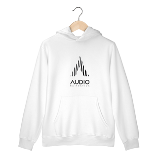 Nome do produto Moletom Canguru - Áudio Na Prática Logo Preta