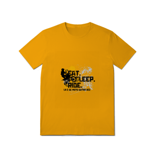 Nome do produto Eat, Sleep, Ride - Collab  Lá e de Moto Outra Vez  - Unissex, 100% Algodão