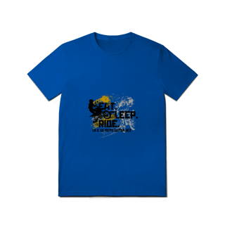 Nome do produto Eat, Sleep, Ride - Collab  Lá e de Moto Outra Vez  - Unissex, 100% Algodão