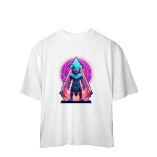 Nome do produto Cyberpast Oversized: Aztec II - Unissex, 100% Algodão