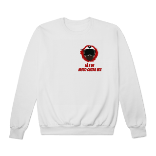 Nome do produto Capacete - Collab Lá e de Moto Outra Vez - Unissex, Moletom Fechado