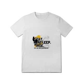 Nome do produto Eat, Sleep, Ride - Collab  Lá e de Moto Outra Vez  - Unissex, 100% Algodão