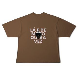Nome do produto Lá e de Moto Outra Vez Logo - Collab Lá e de Moto Outra Vez - Unissex, 100% Algodão, Oversized