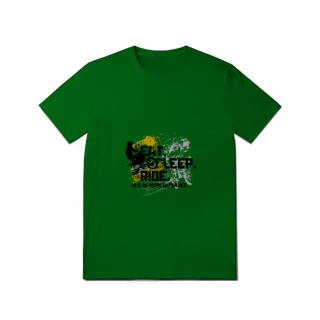 Nome do produto Eat, Sleep, Ride - Collab  Lá e de Moto Outra Vez  - Unissex, 100% Algodão
