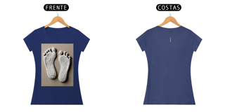Nome do produto Camisa Baby Long Pima Estampa pegadas feminino ANAPRYCI