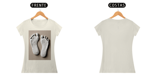 Nome do produto Camisa Baby Long Pima Estampa pegadas feminino ANAPRYCI