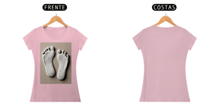 Nome do produto Camisa Baby Long Pima Estampa pegadas feminino ANAPRYCI
