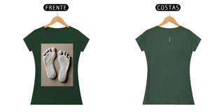 Nome do produto Camisa Baby Long Pima Estampa pegadas feminino ANAPRYCI