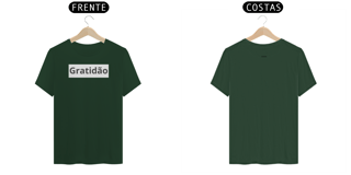 Nome do produto Camisa T-Shirt Classica Estampa Gratidão ANAPRYCI