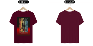 Nome do produto Camisa T-Shirt Quality Estampa MUSIC ANAPRYCI