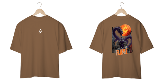 Camiseta Oversized Blade & Flame Genrikh Masculino