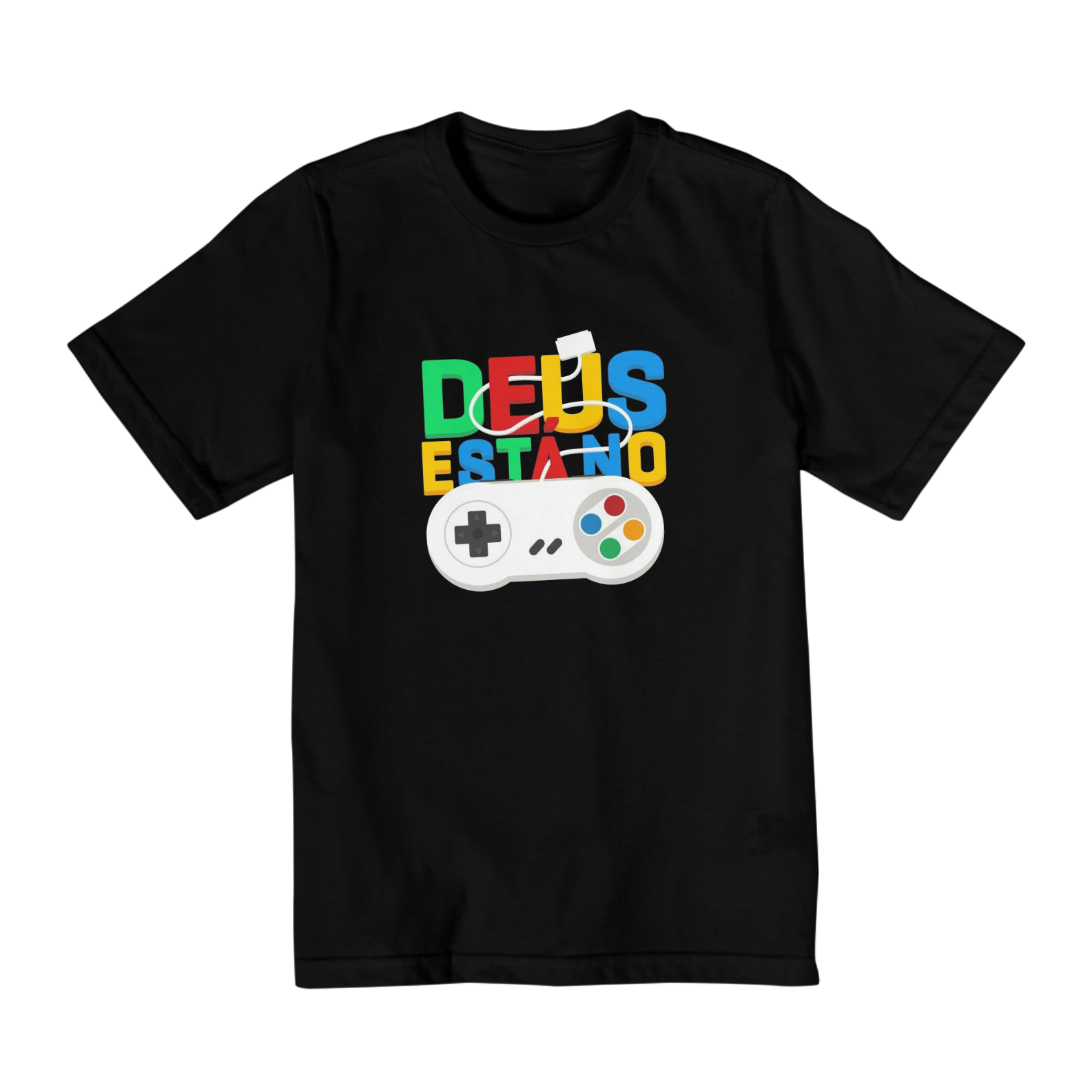 T-Shirt DEUS NO CONTROLE Infantil (10 A 14)