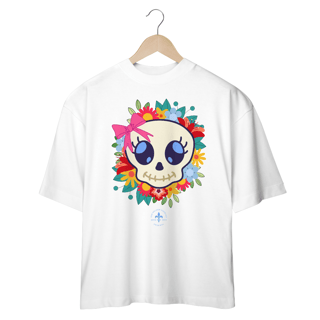 Nome do produto Camiseta Oversized Caveira Kawaii
