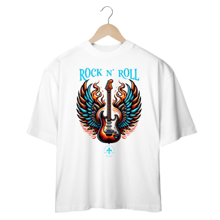 Nome do produto Camiseta Oversized Guitarra em Chamas