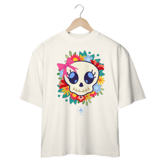 Nome do produto Camiseta Oversized Caveira Kawaii
