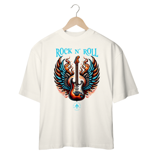 Nome do produto Camiseta Oversized Guitarra em Chamas