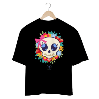 Nome do produto Camiseta Oversized Caveira Kawaii