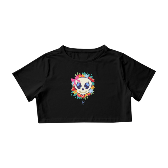 Cropped Caveira Kawaii