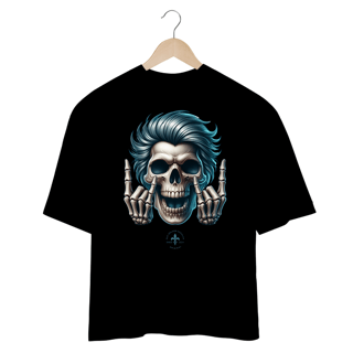 Nome do produto Camiseta Oversized Caveira Rock