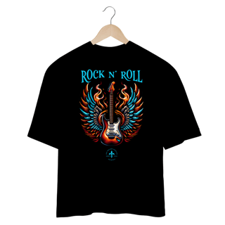 Nome do produto Camiseta Oversized Guitarra em Chamas