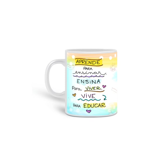 Caneca Aprender para ensinar