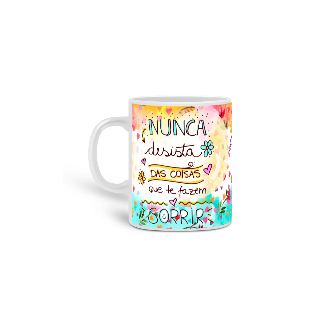 Nome do produto: Caneca Nunca Desista
