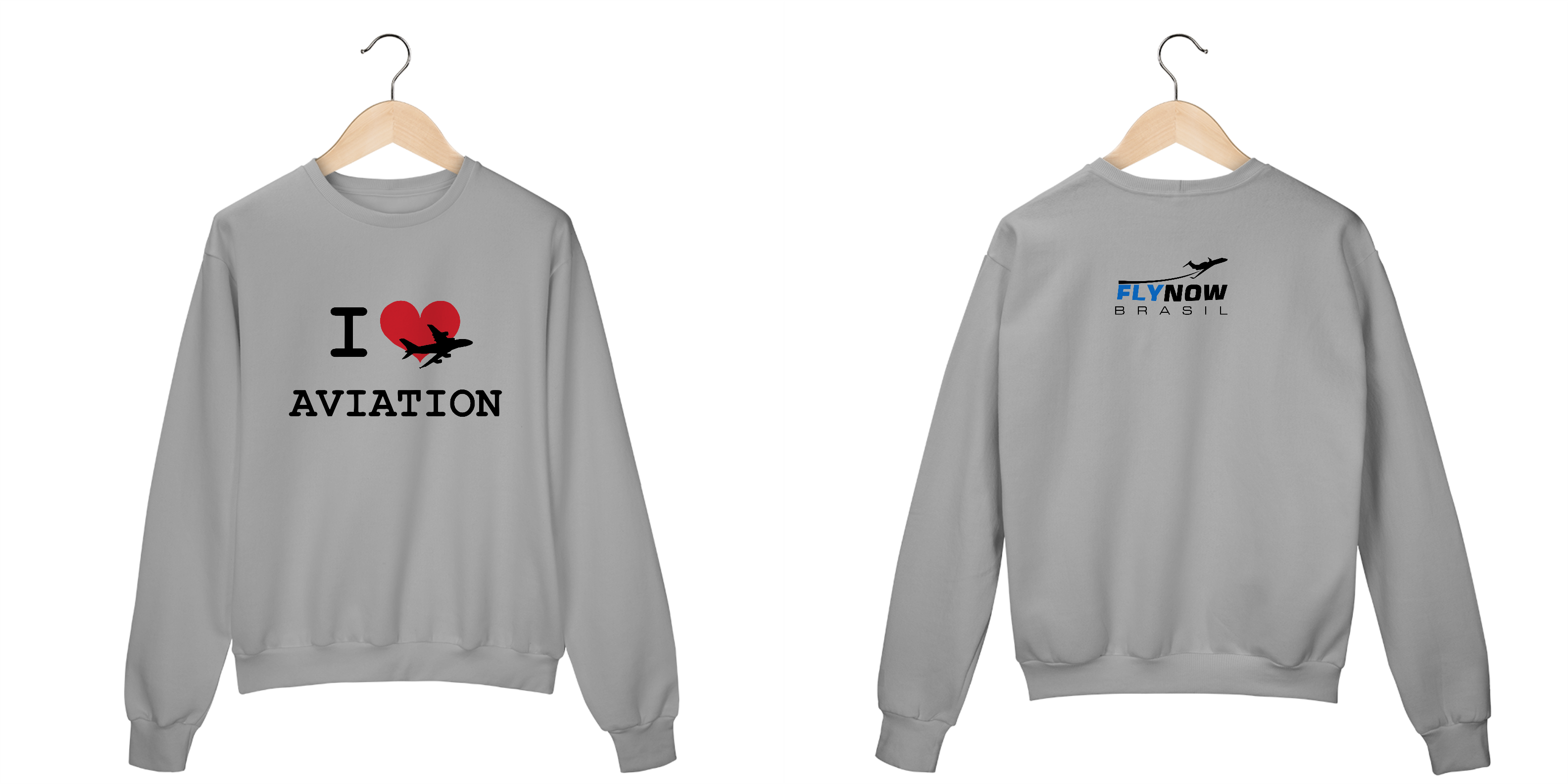 Moletom I Love Aviation