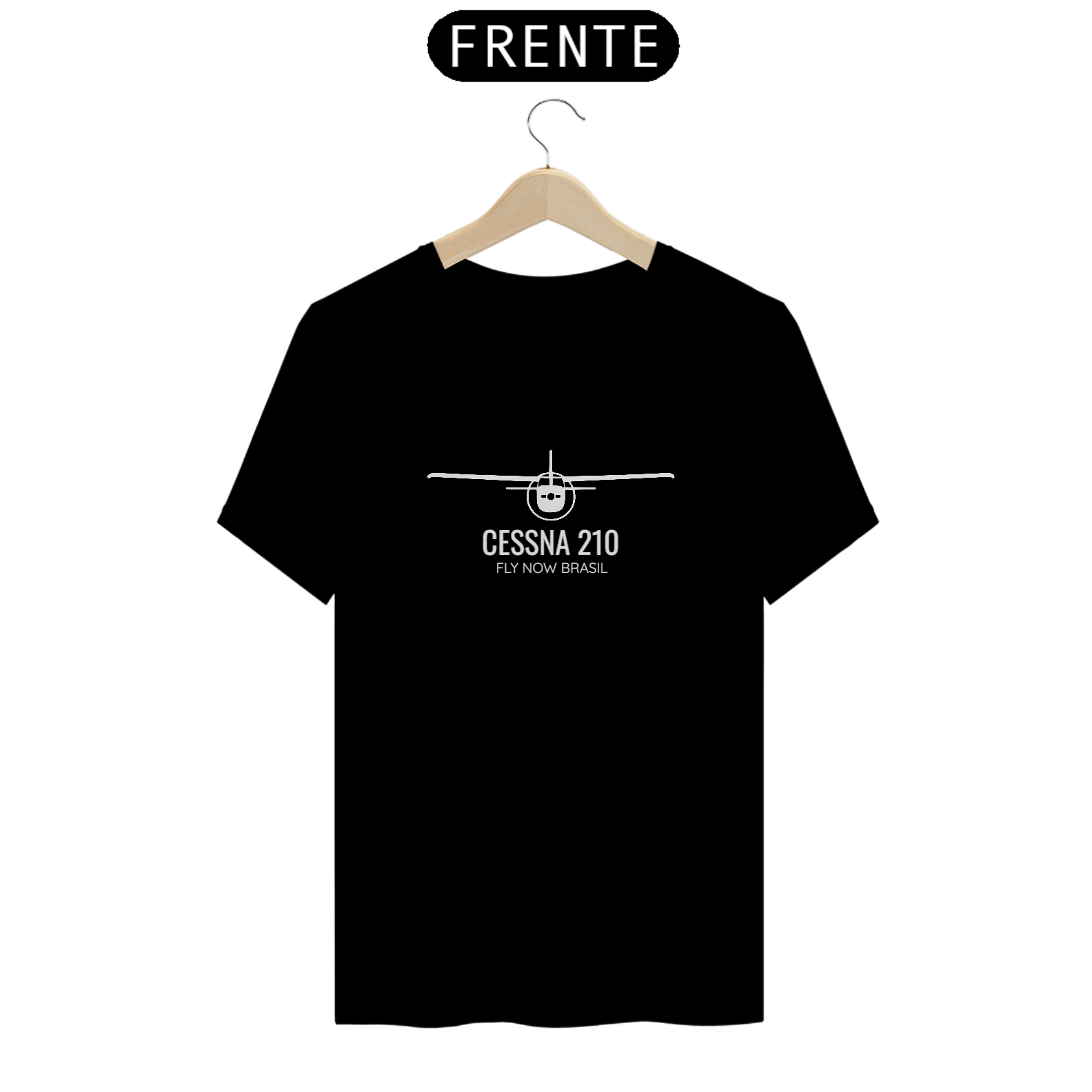 Camiseta Cessna 210 Preta