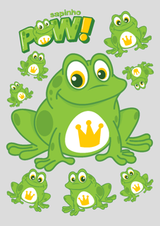 Nome do produto Poster Sapinho Pow