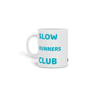 Caneca Slow Runners Club - Porcelana Branca | Mais1km