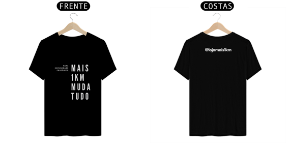 Camiseta Mais1km Muda Tudo – Algodão Prime, Edição Run Club
