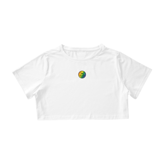 Nome do produto Cropped Xisde Preto e Branco com Logo do Orgulho - Inclusividade e Estilo Autêntico