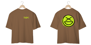 Nome do produto Camiseta Oversize Xisde com Estampa Neon Grafite e Logo - Streetwear Autêntico