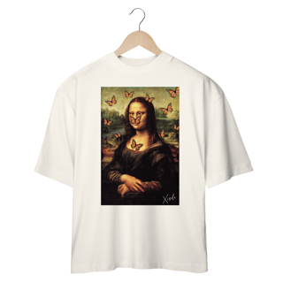 Nome do produto Camiseta oversize - Monalisa com borboletas