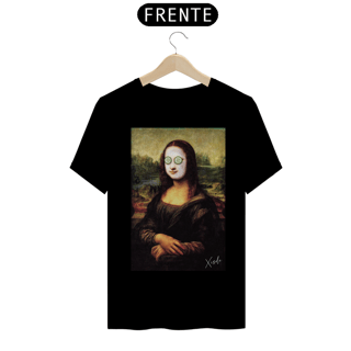 Nome do produto Camiseta NORMAL Xisde monalista com pepino nos olhos