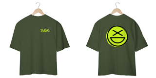 Nome do produto Camiseta Oversize Xisde com Estampa Neon Grafite e Logo - Streetwear Autêntico