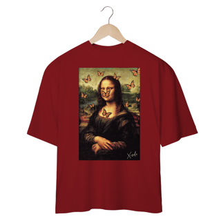 Nome do produto Camiseta oversize - Monalisa com borboletas