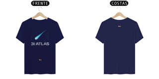 Nome do produto Camiseta astronomia 3i/atlas (cometa azul)