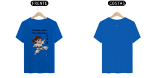 Nome do produto Camiseta - Cuidado minha filha é Karateca