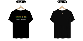 Nome do produto Camiseta Nerd Gases Nobres