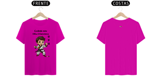 Nome do produto Camiseta - Cuidado meu filho é Karateca