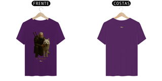 Nome do produto Camiseta o bruxo lobo branco - Inspirado The Witcher