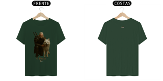 Nome do produto Camiseta o bruxo lobo branco - Inspirado The Witcher