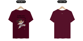 Nome do produto Camiseta - Cuidado minha filha é Karateca