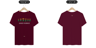 Nome do produto Camiseta Nerd Gases Nobres
