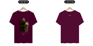 Nome do produto Camiseta o bruxo lobo branco - Inspirado The Witcher