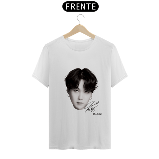 Nome do produto Camiseta BTS - Suga Faces (branca)